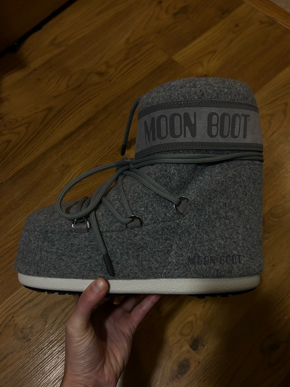 Moon Boot Icon Low Grey Felt Boots
